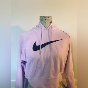 Pink cropped Nike sweatshirt